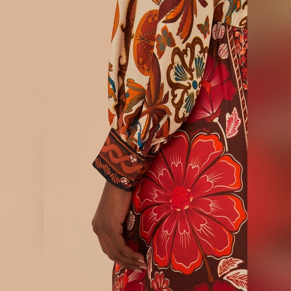 FARM RIO | $385 Miranda Chemise Midi Dress - Picture 10 of 10